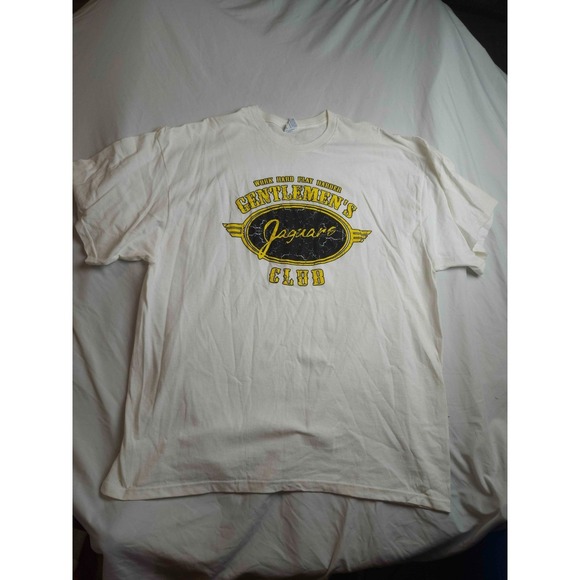 Delta Other - Jaguars Gentlemen's Club T-Shirt Mens XL Work Hard Play Harder White Streetwear